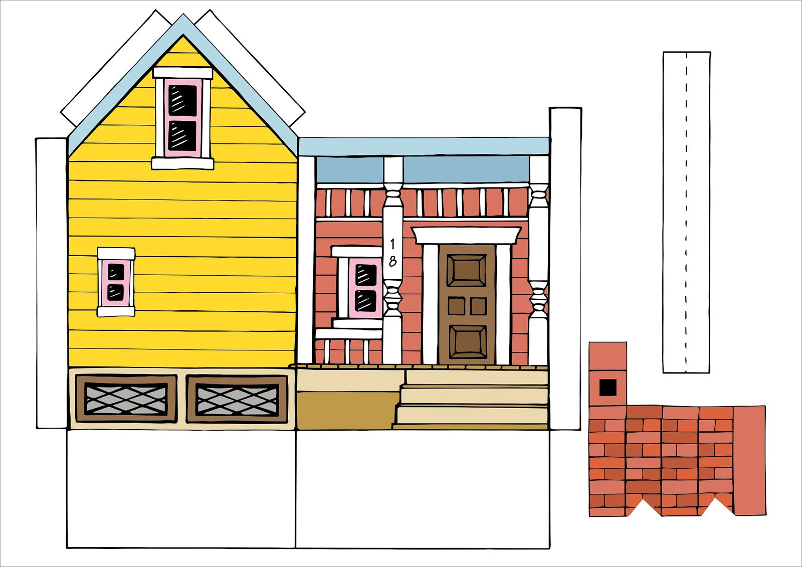 Paper House Printable Craft Templates