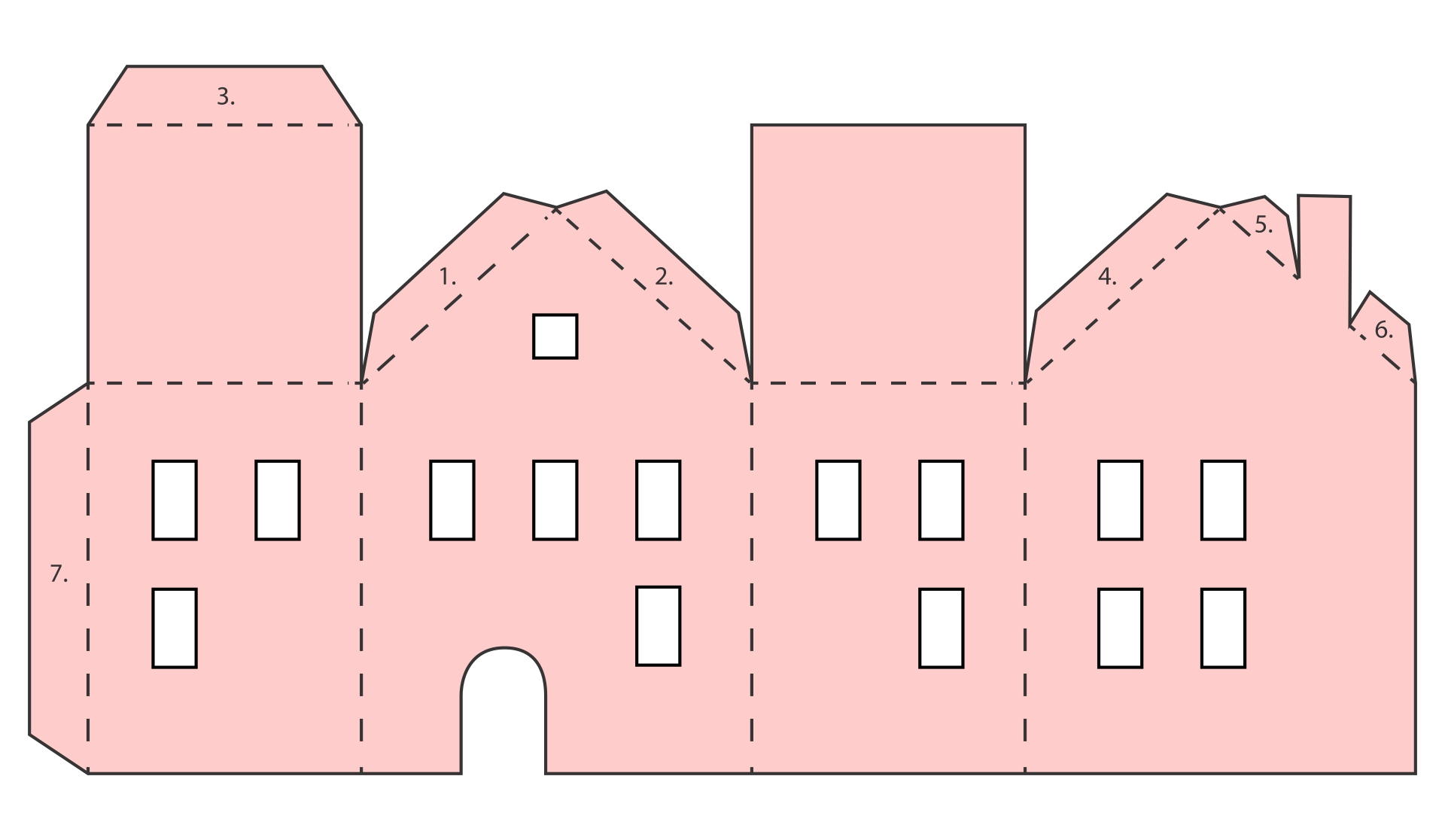 printable paper house craft
