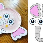 Paper Plate Elephant Craft For Preschool with Free Cutouts The