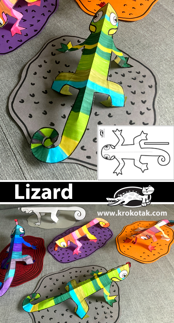Paper Plate Lizard Craft At Robbin Wood Blog