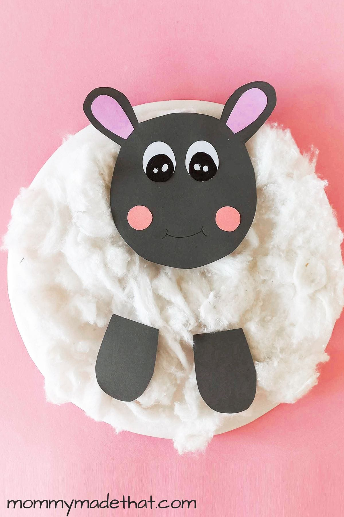 Paper Plate Sheep With Free Printable Template 
