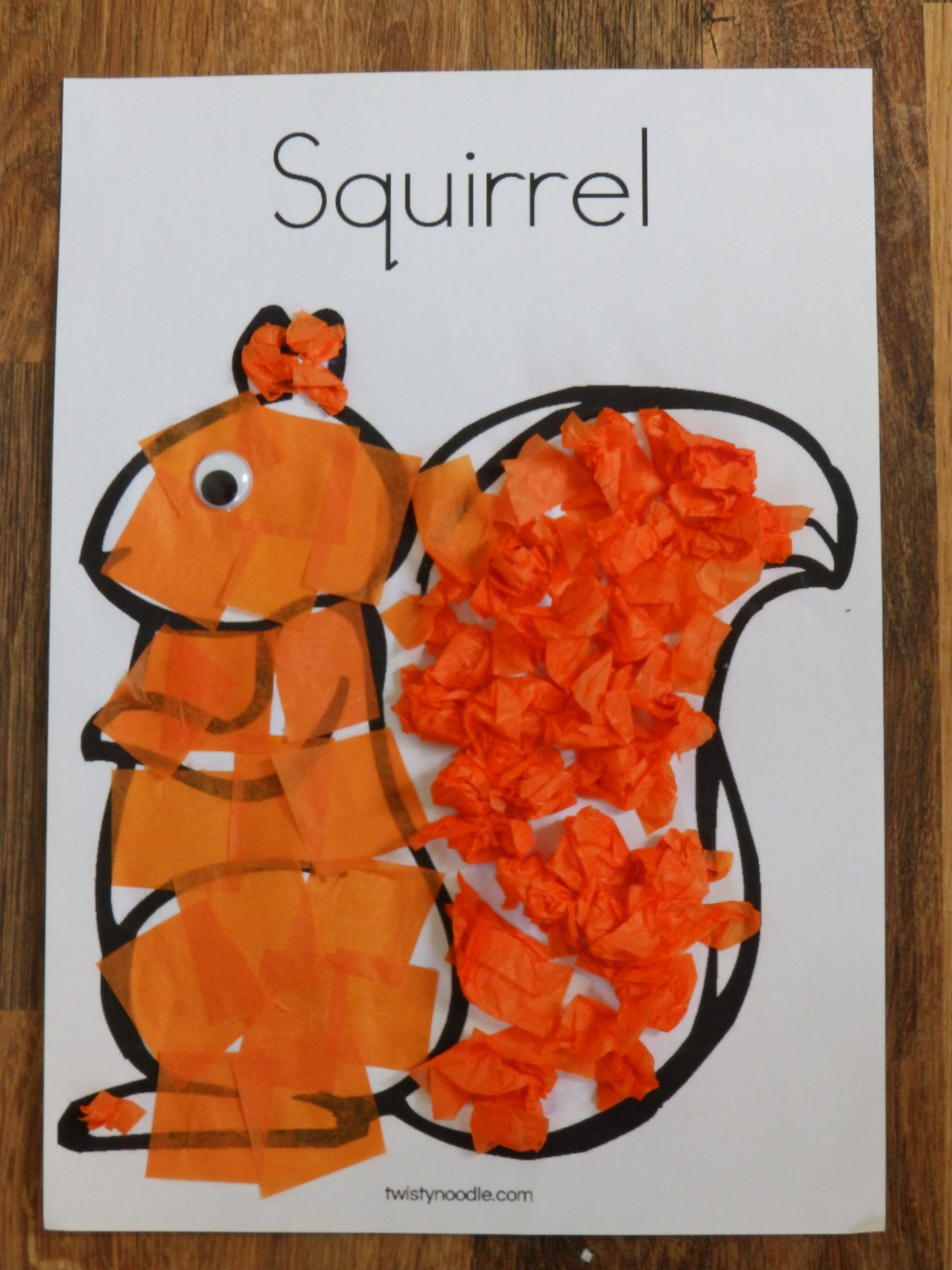 Paper Plate Squirrel Craft Printable Templates Free