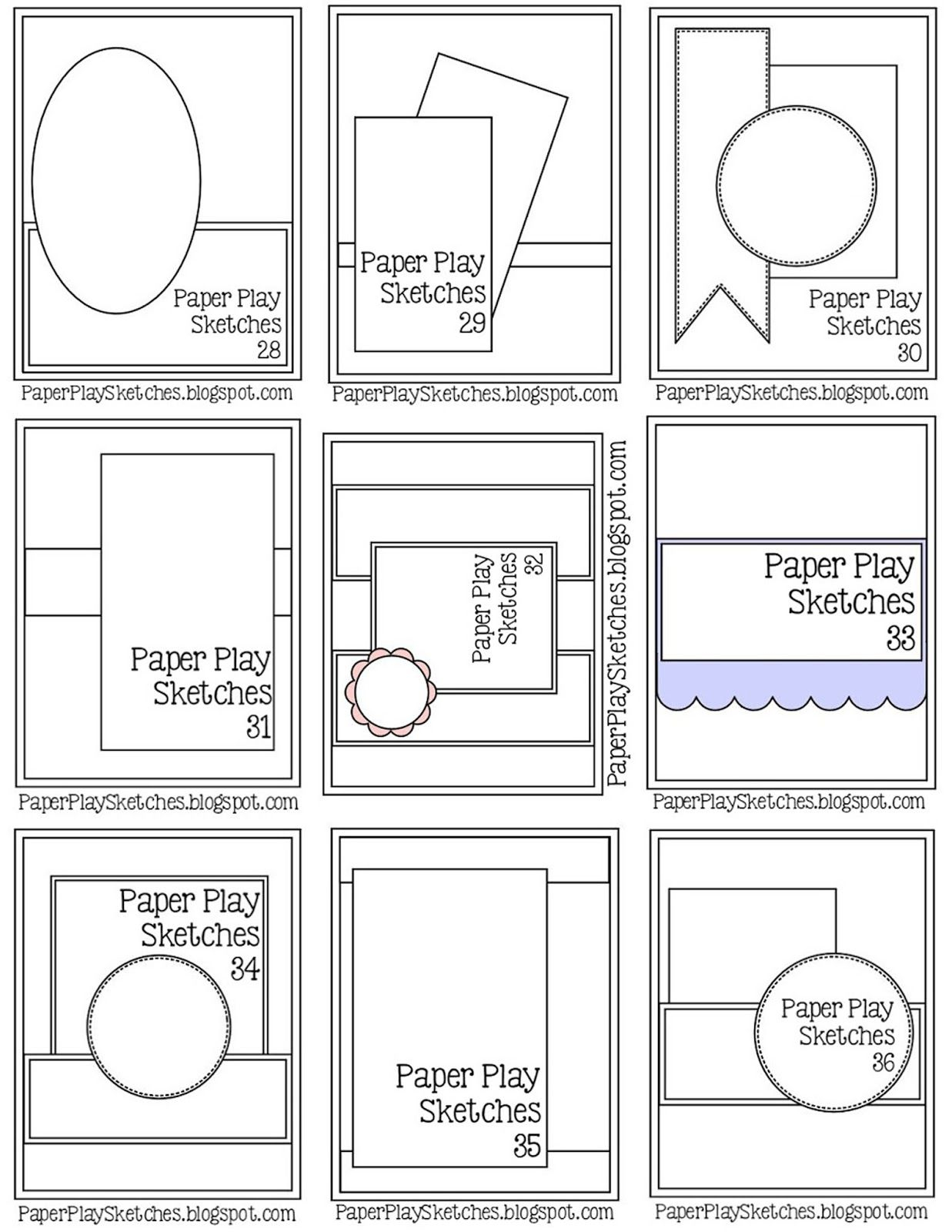 printable card layout