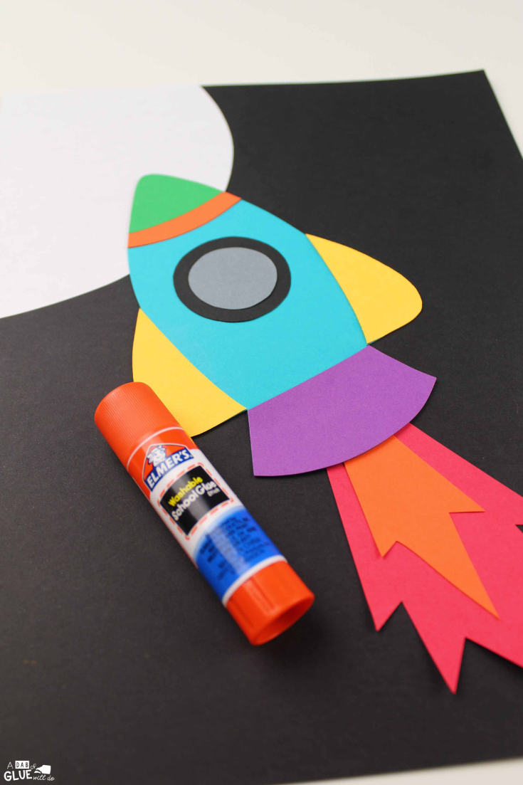 Paper Rocket Craft For Kids Free Printable Template Images