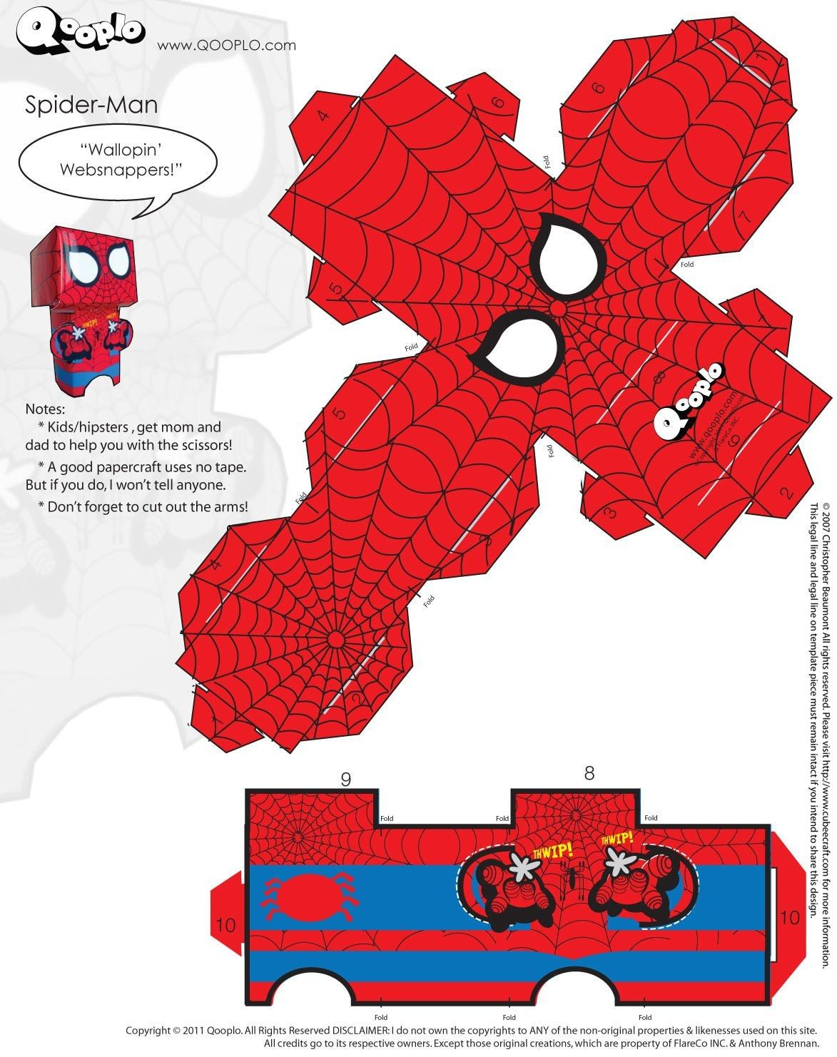 Papercraft Instructions Spider Man Cubeecraft Cubeecraft Pinterest 