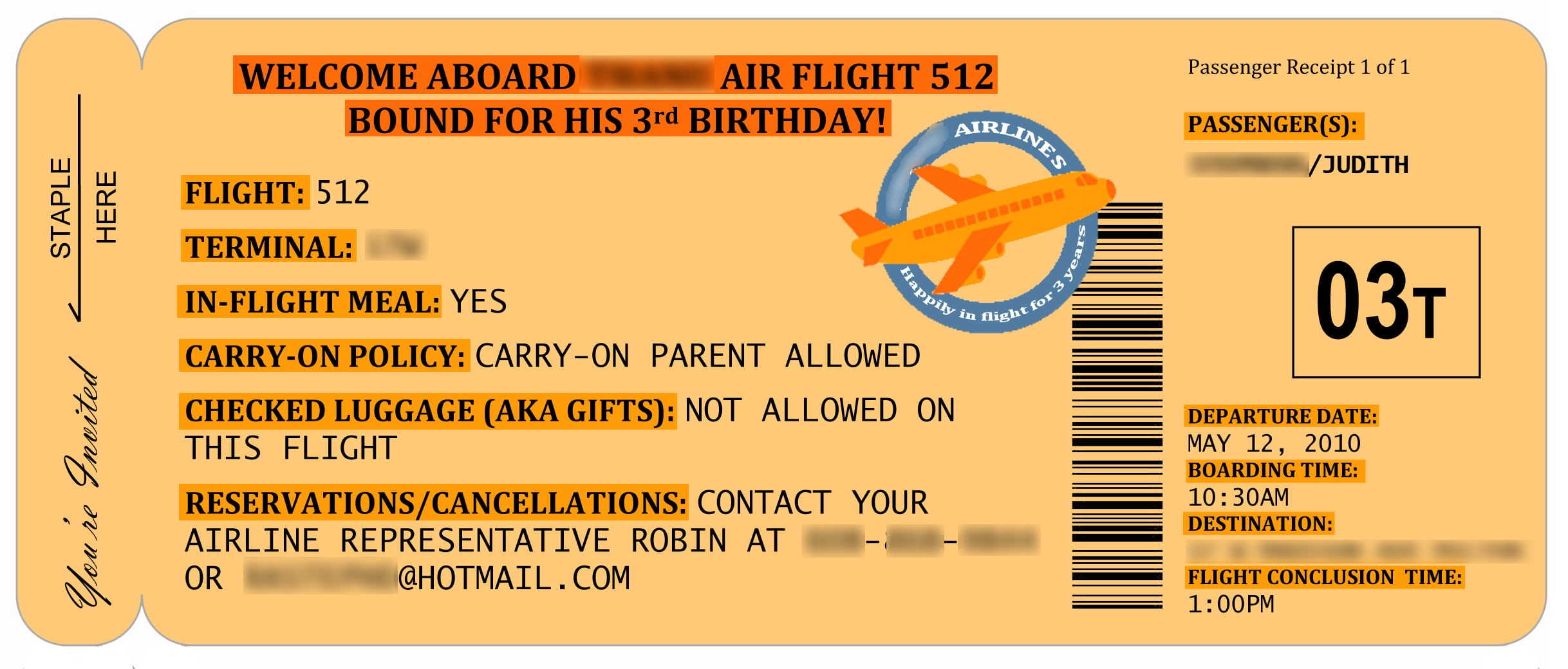 Party Invitation Template Ks2