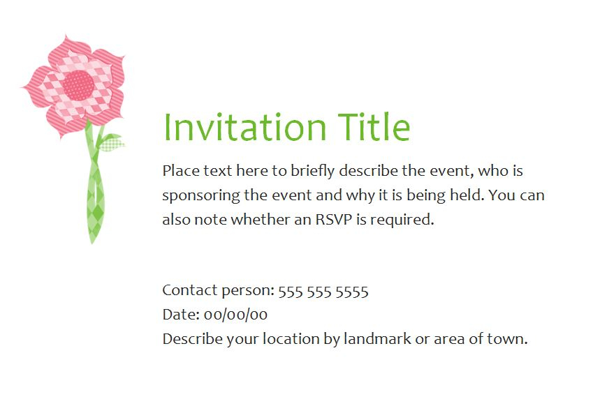 Party Invitation Template Party Invitations Templates Template Haven