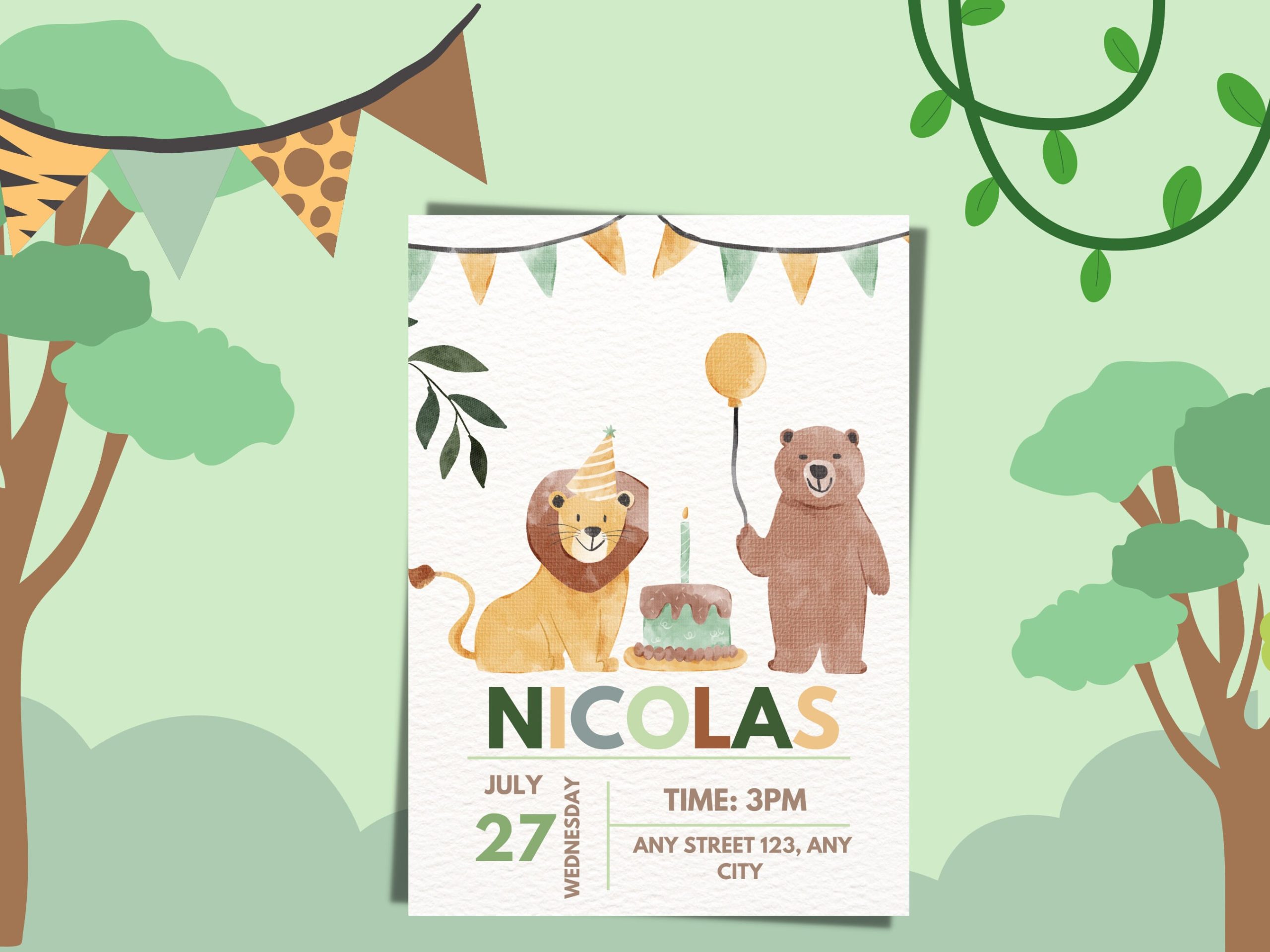 invitation template for a party