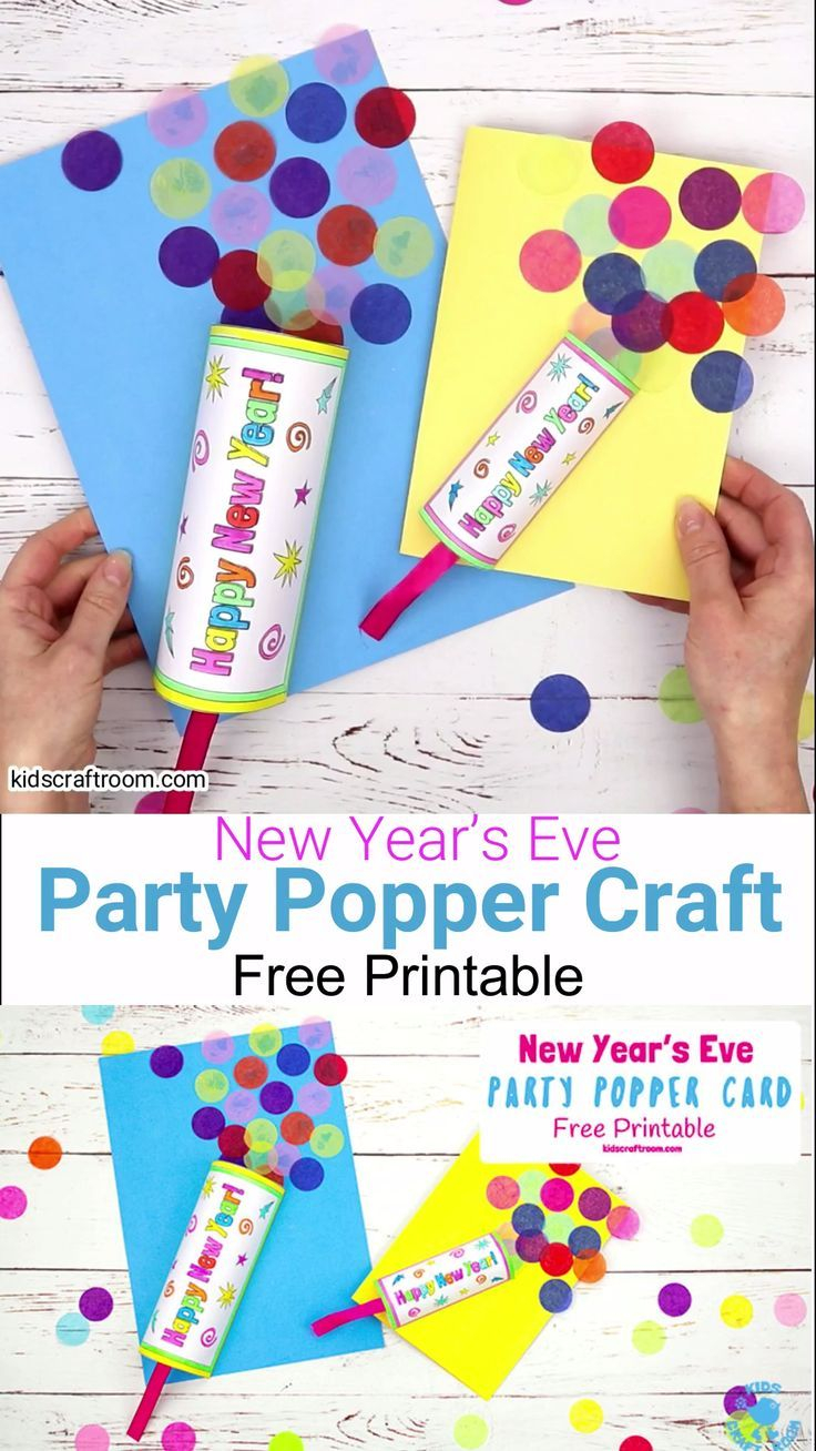 Party Popper New Year 39 s Eve Craft For Kids New Year 39 s Crafts Kids 