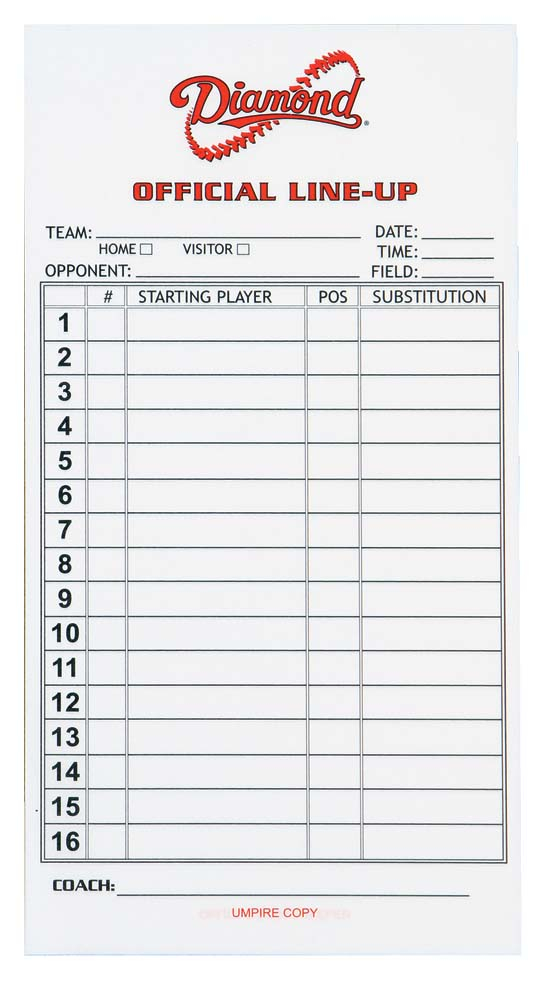 Pdf Printable Softball Lineup Cards Get Your Hands On Amazing Free 