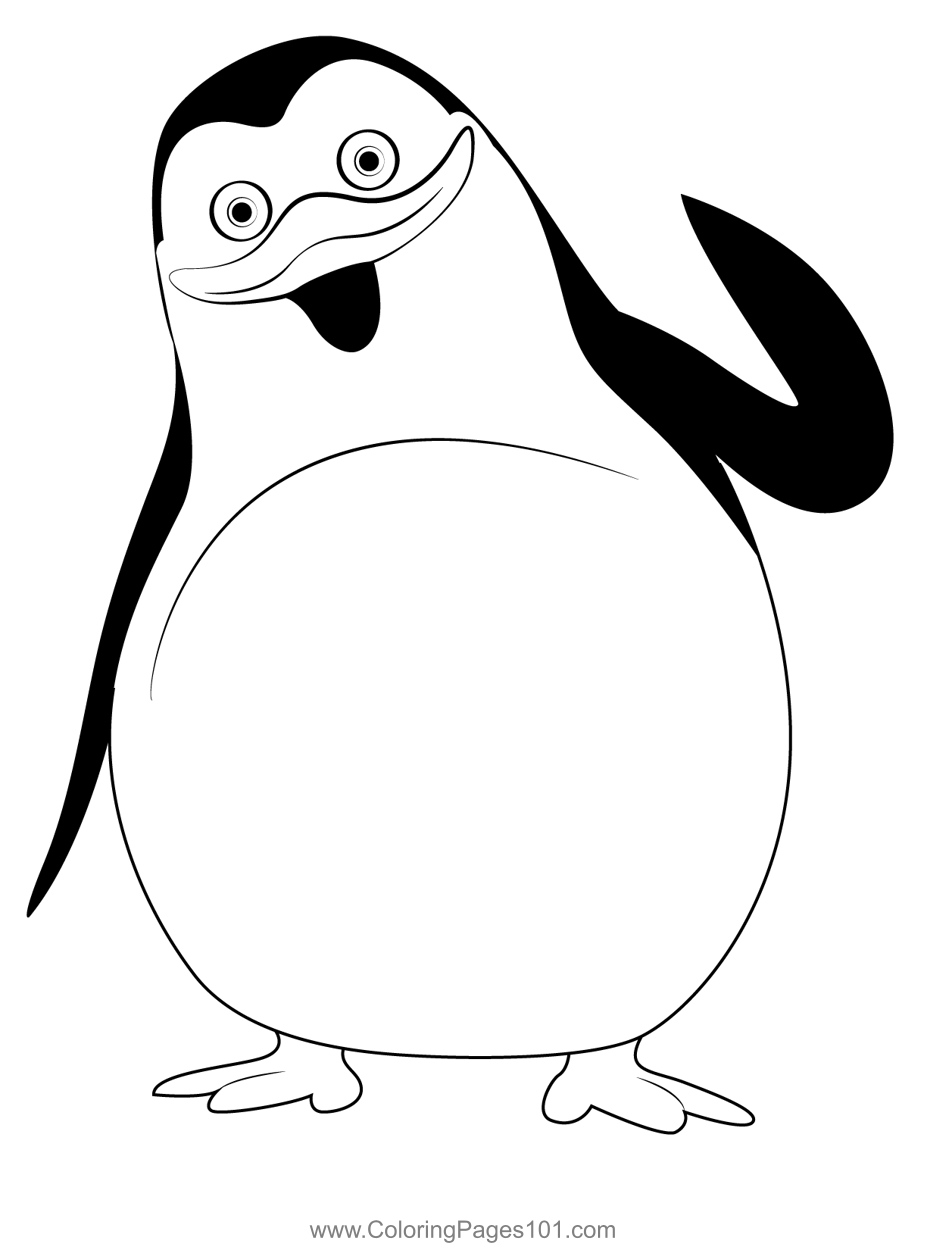 printable coloring pages penguins