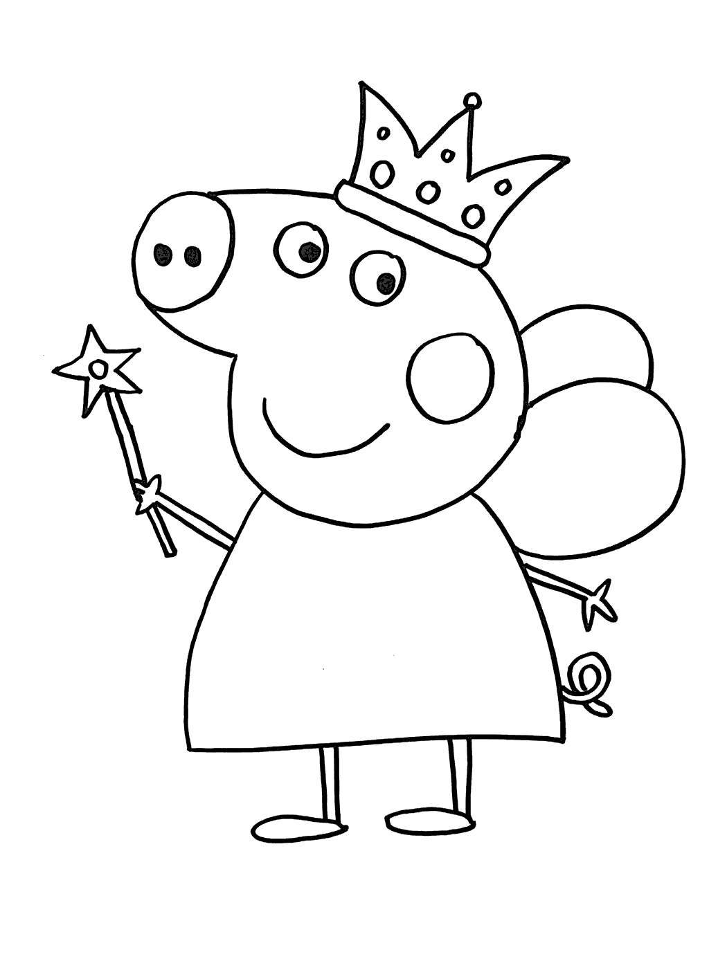 Peppa Pig Coloring Pages Worksheet Free Printable Coloring Pages