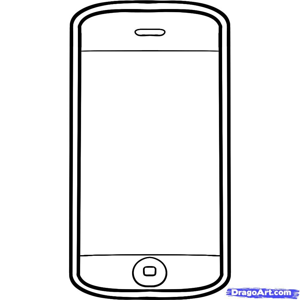Phone Coloring Pages Coloring Home