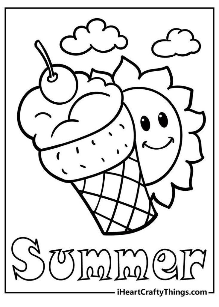 Pin By Rosetta Holt On Summer Summer Coloring Sheets Kindergarten