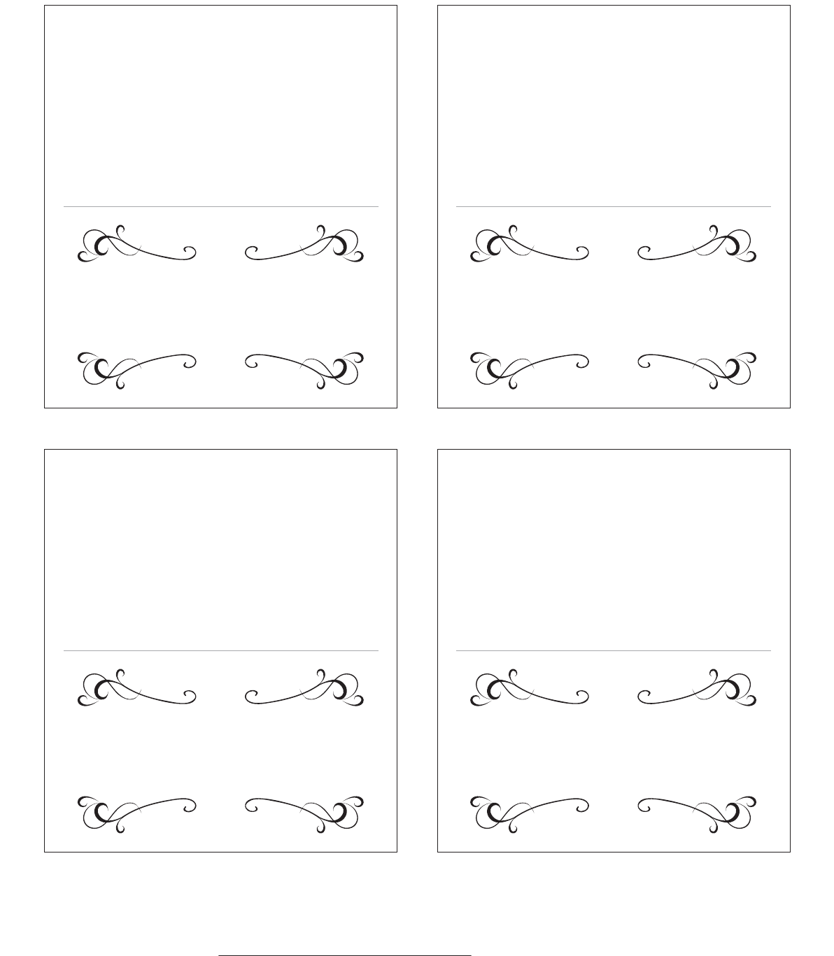 Place Cards Free Printable Template Printable Templates