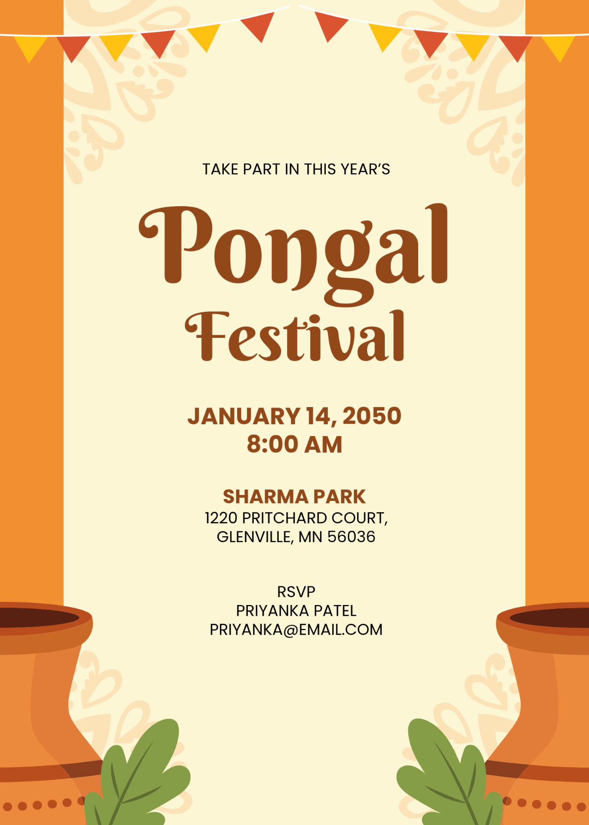 Pongal Invitation Card Template Word Free Infoupdate