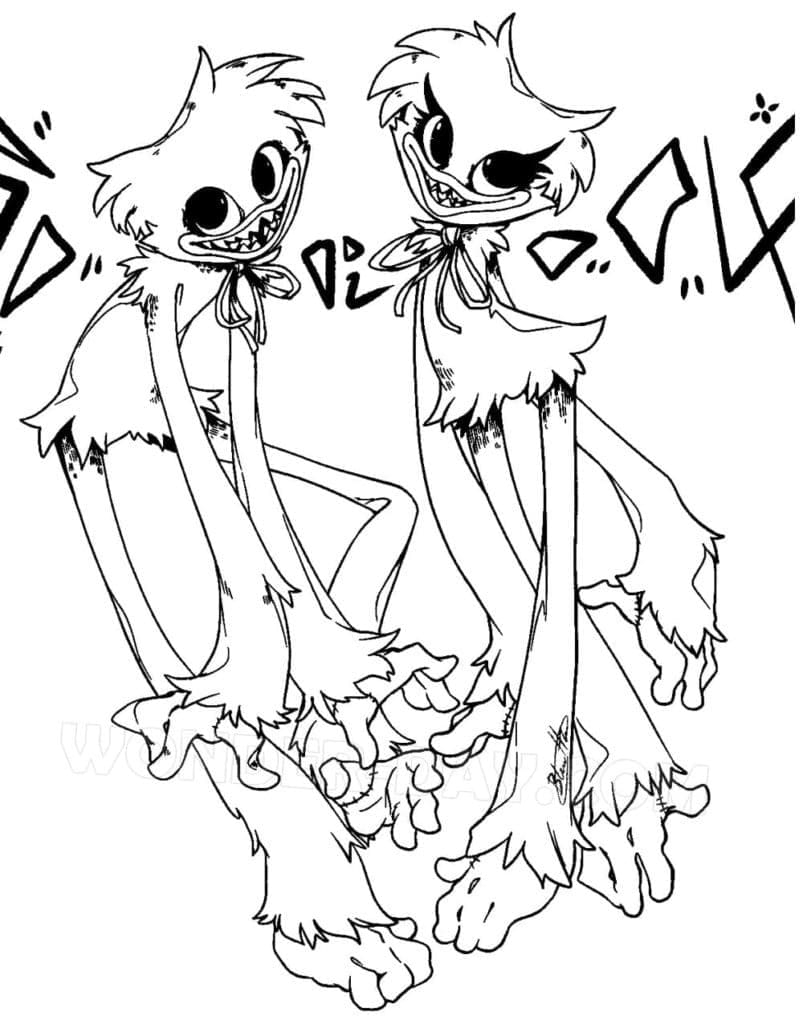 Poppy Playtime Coloring Pages Coloring Home
