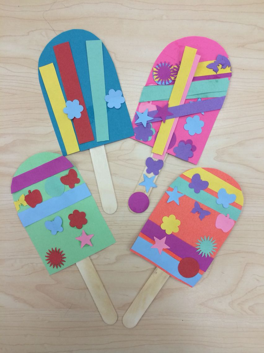Popsicle Summer Art Craft For Preschoolers Kindergarten Or Summer 