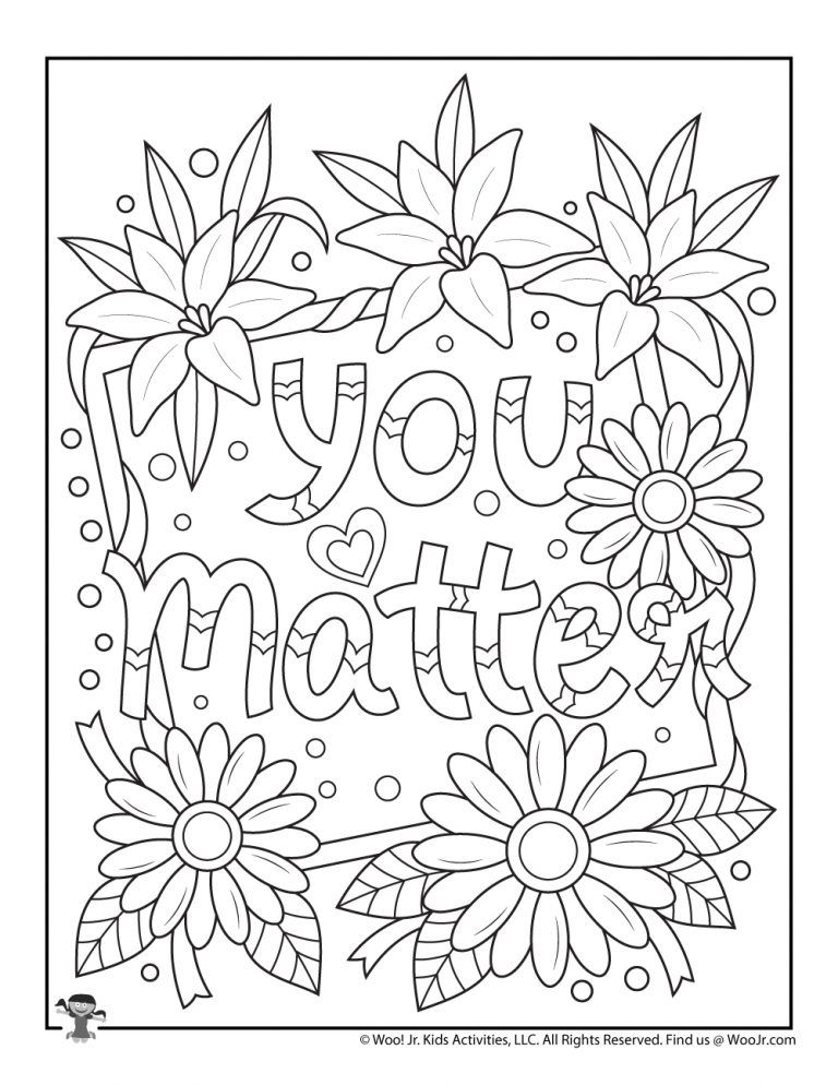 Positive Words Coloring Sheets Coloring Pages