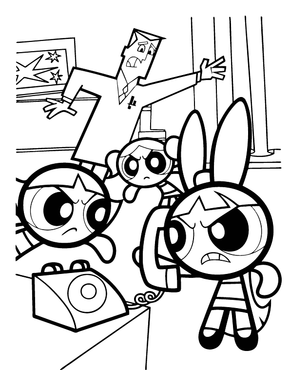 Powerpuff girls coloring pages 2017