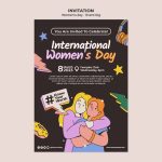 Premium PSD Women 39 s Day Celebration Invitation Template