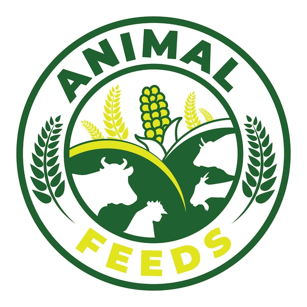 Premium Vector Animal Feeds Logo
