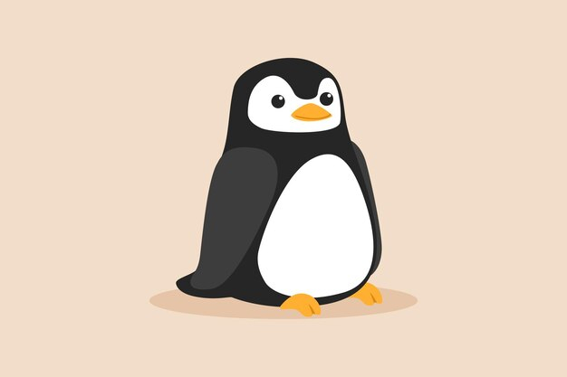 Premium Vector Cute Penguin Animal Color Animal Concept Flat Vector 