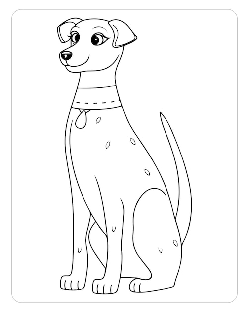 Premium Vector Pet Animals Cut Dog Dog Illustration Animals Coloring