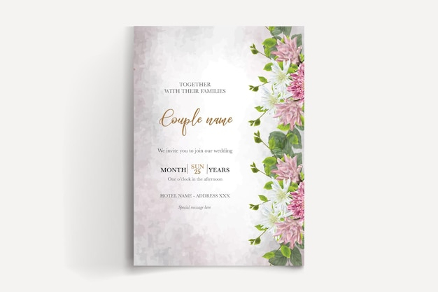 Premium Vector Save The Date Invitation Templates