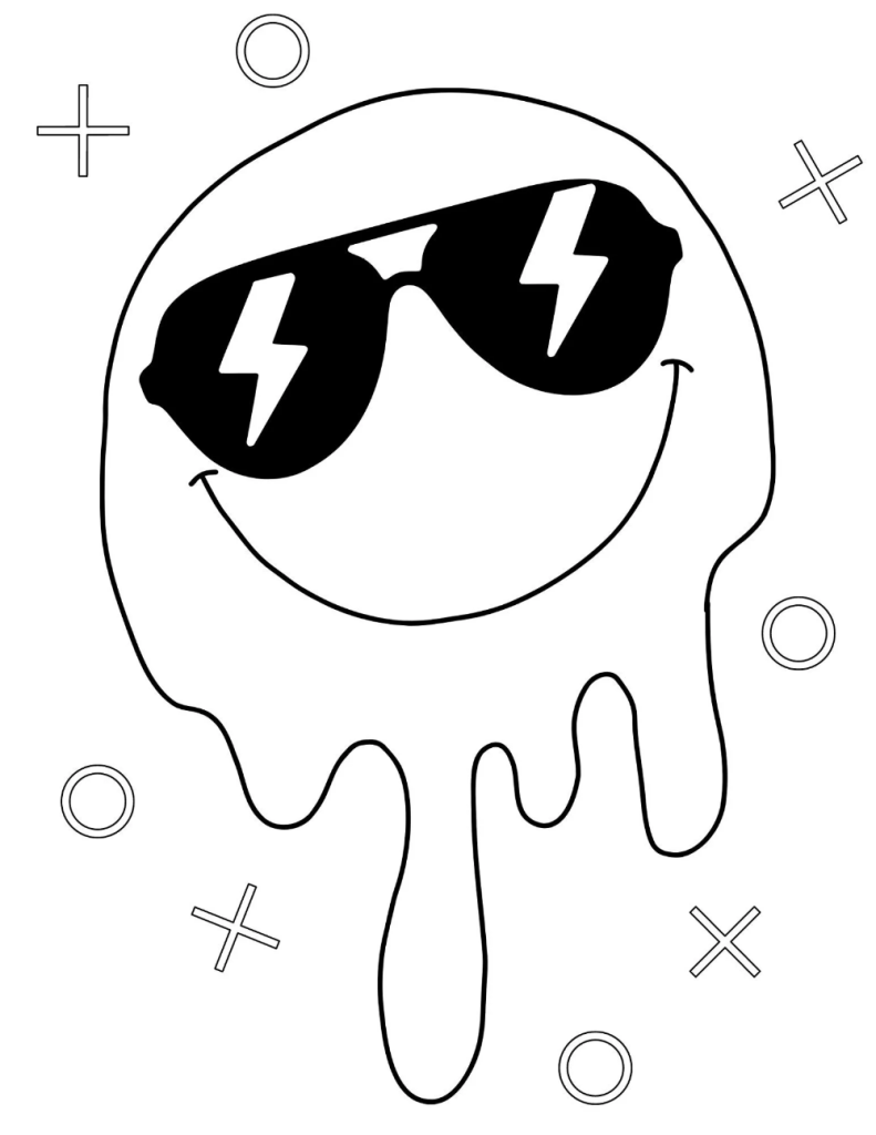 Preppy Coloring Pages Teens Coloring Pages Preppy Aesthetic Coloring