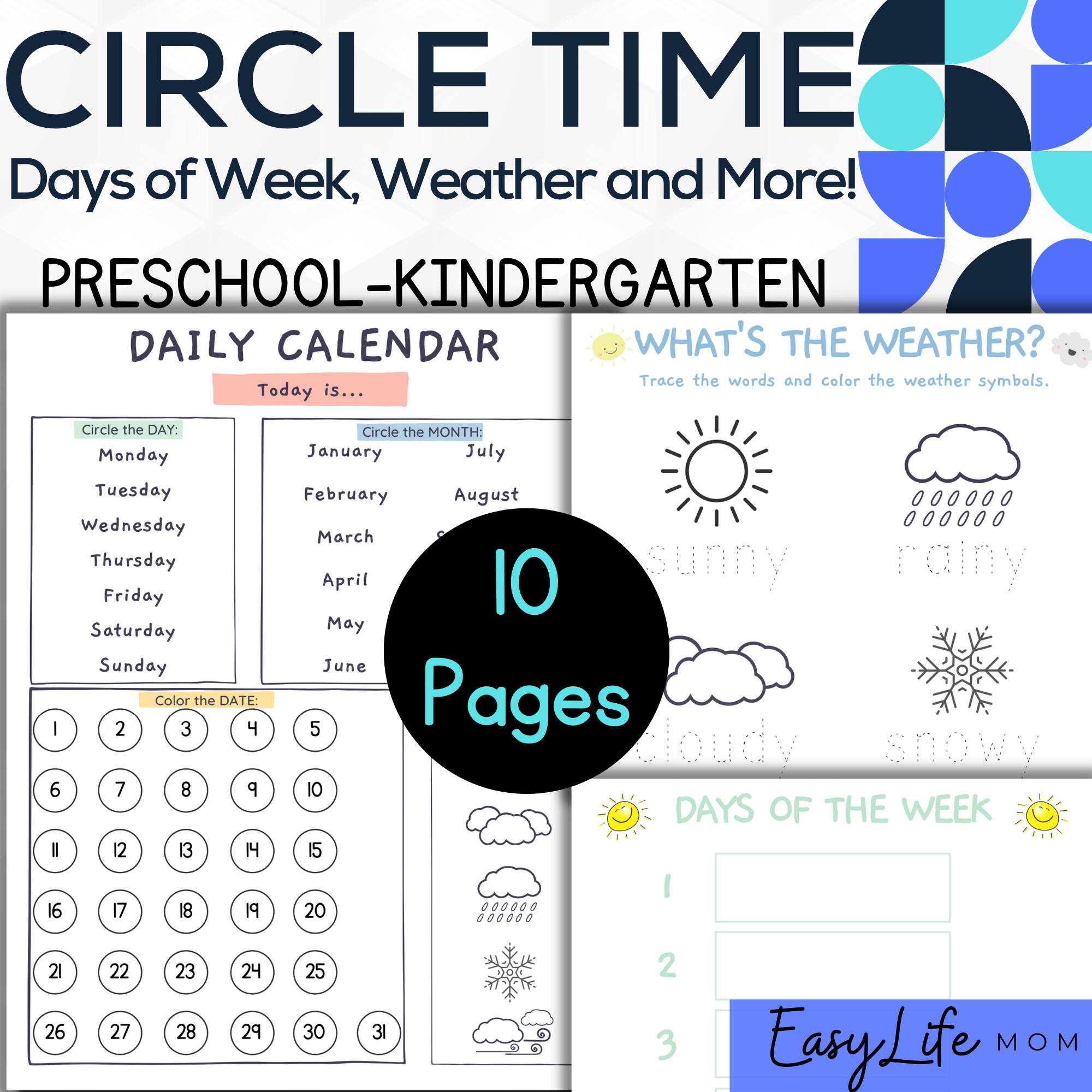 Preschool Circle Time Activities Preschool PreK Worksheets 