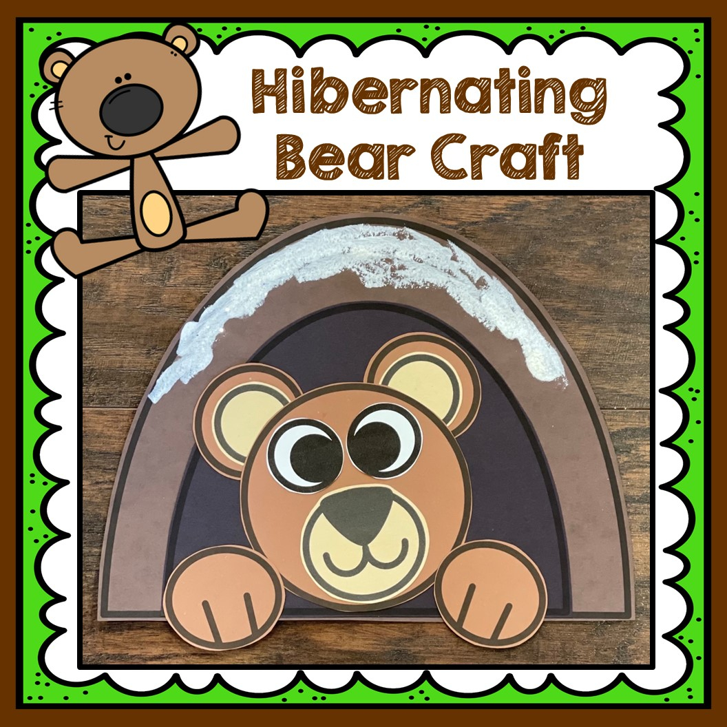 Preschool Coloring Pages Hibernation Crafts