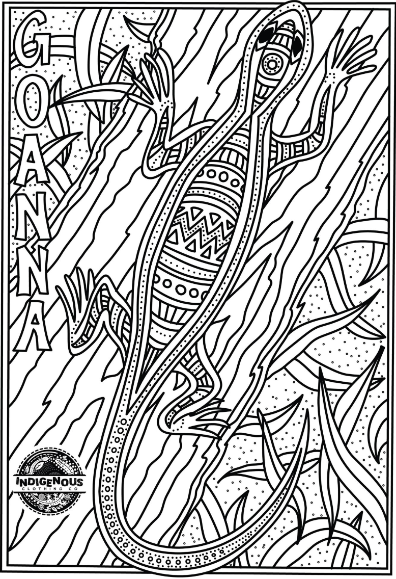 Printable Aboriginal Animal Colouring Pages Printable Word Searches
