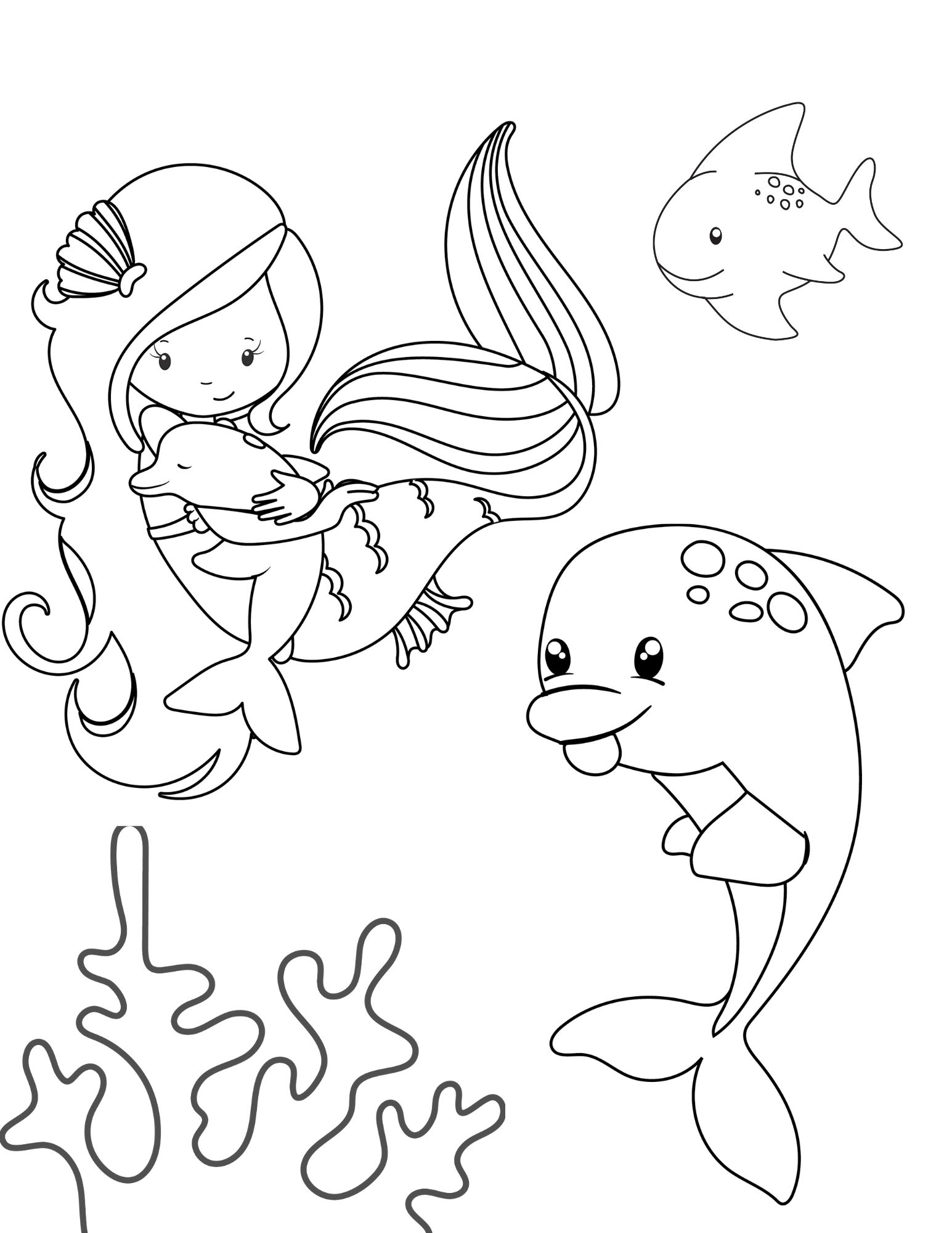 Printable Adult Coloring Pages Under The Sea
