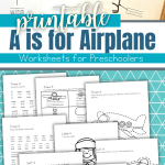 Printable Airplane Activities For Preschoolers