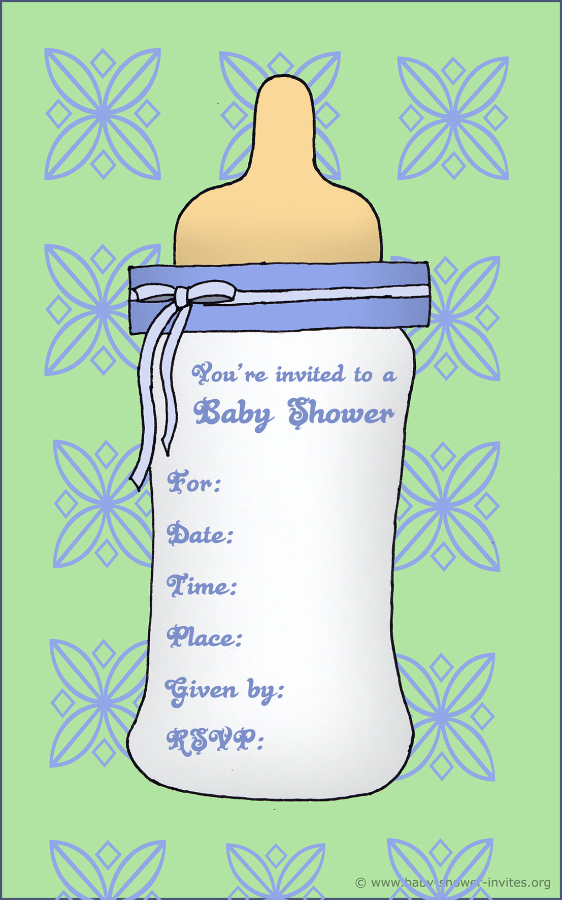 invitation template for baby shower