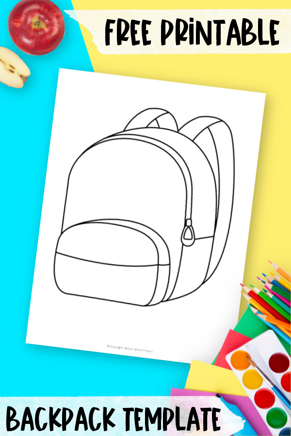 Printable Backpack Craft Template