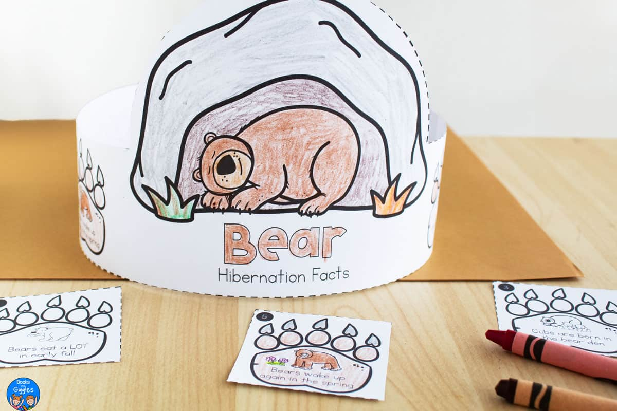 hibernation crafts for preschoolers printable