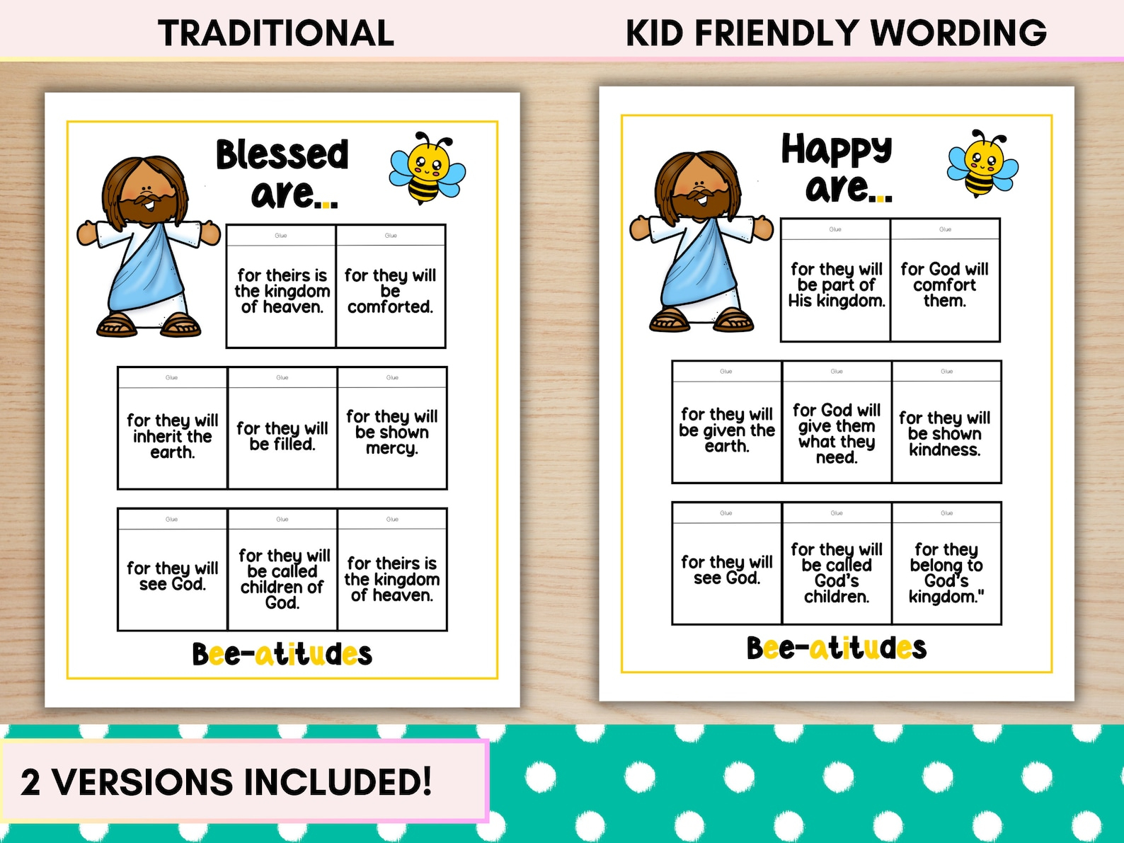 Printable Beatitudes Bible Craft For Kids Beatitude Craft Christian 