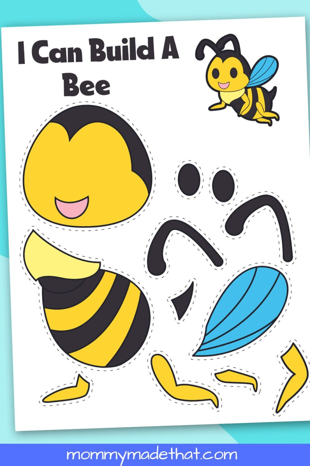 Printable Bee Craft With Free Template 