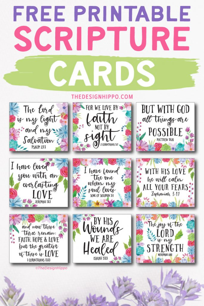 Printable Bible Verse Cards