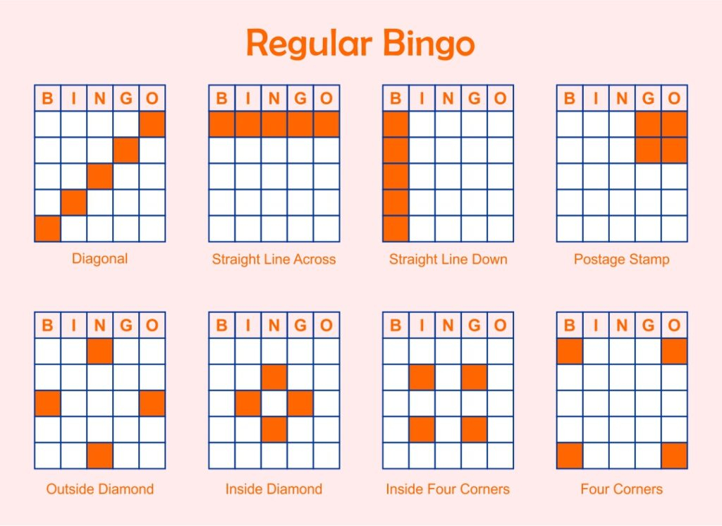printable bingo game patterns