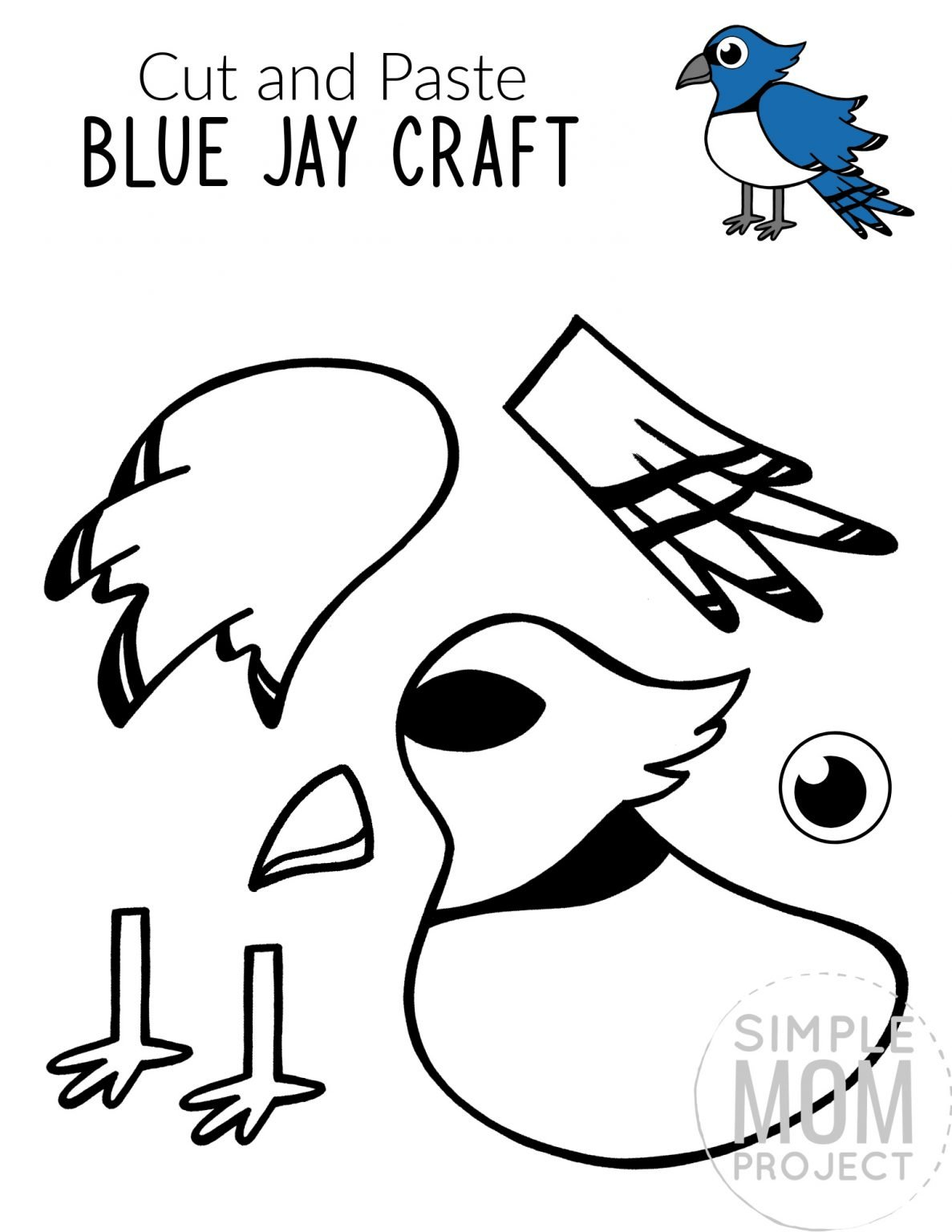 Printable Bird Craft Templates Simple Mom Project