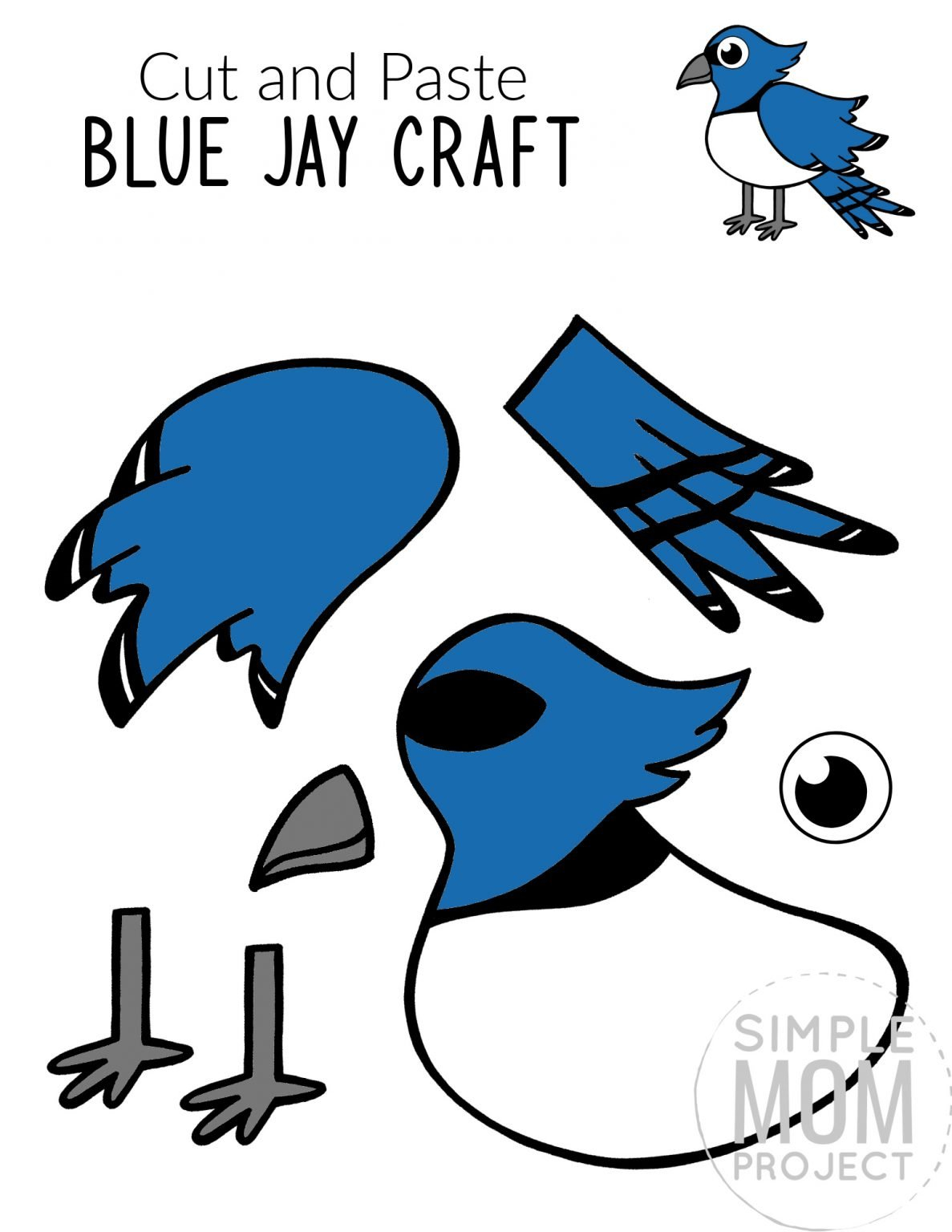 Printable Bird Craft Templates Simple Mom Project