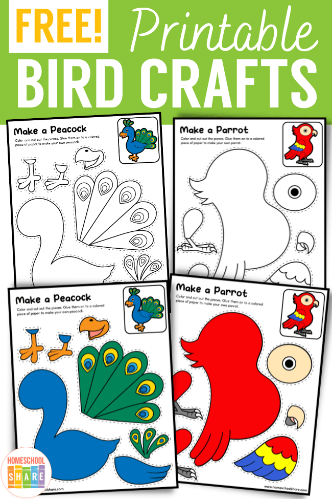 printable bird craft