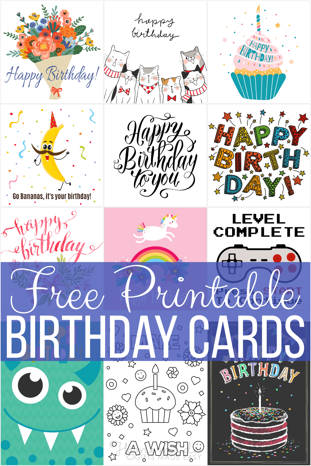 printable birthday cards for kids