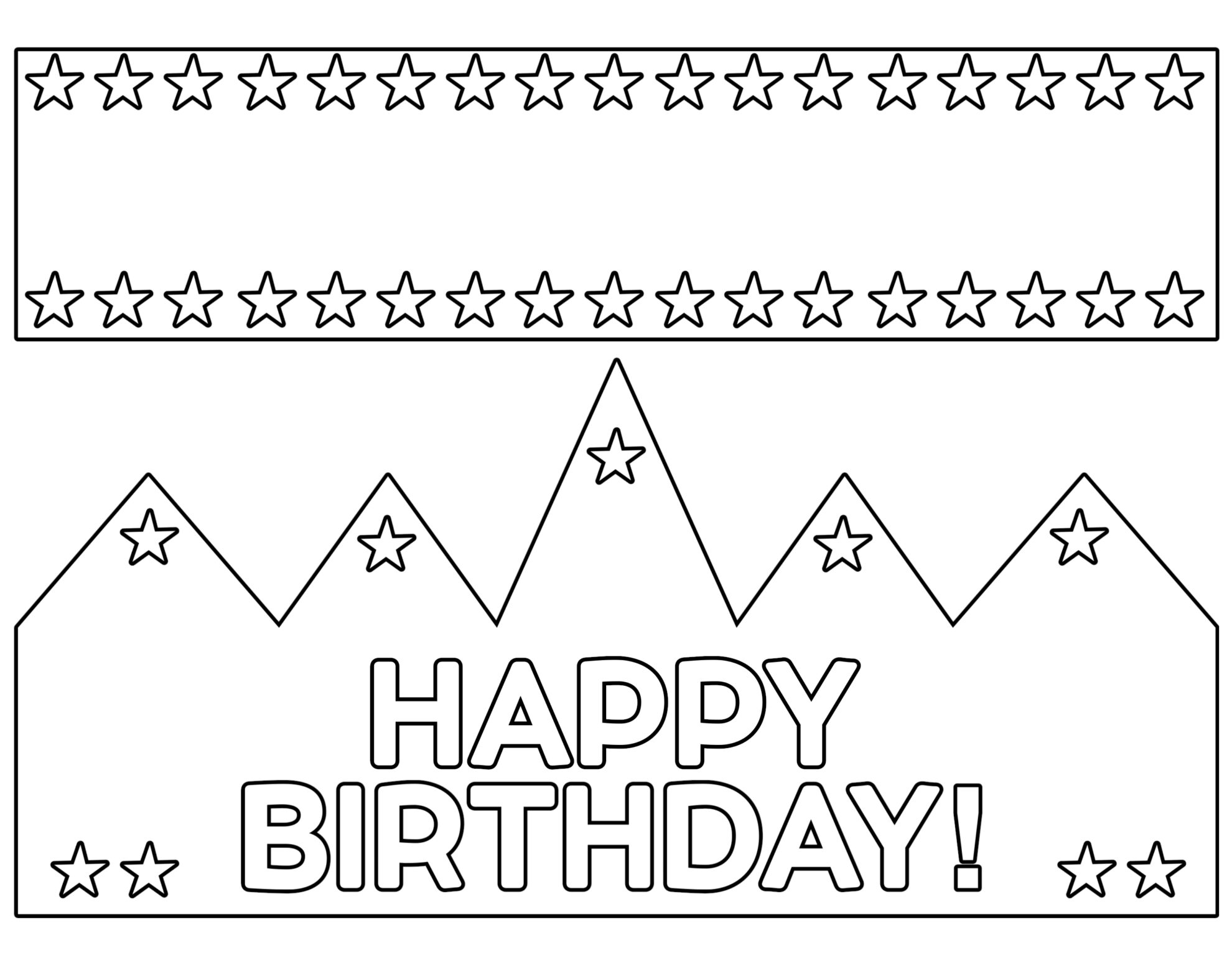 printable birthday craft
