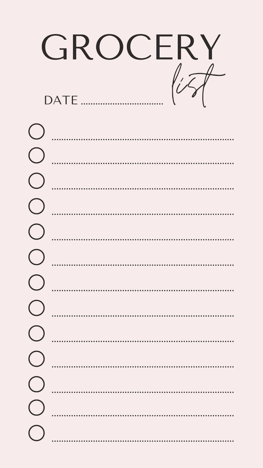 Printable Blank Grocery List Printable Grocery List T Vrogue co