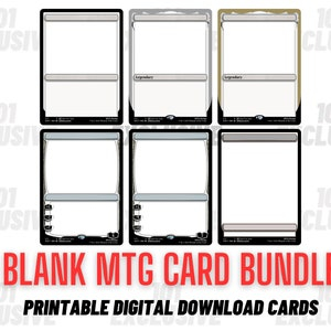 Printable Blank MTG Proxies Blank Magic Cards Normal Legendary 