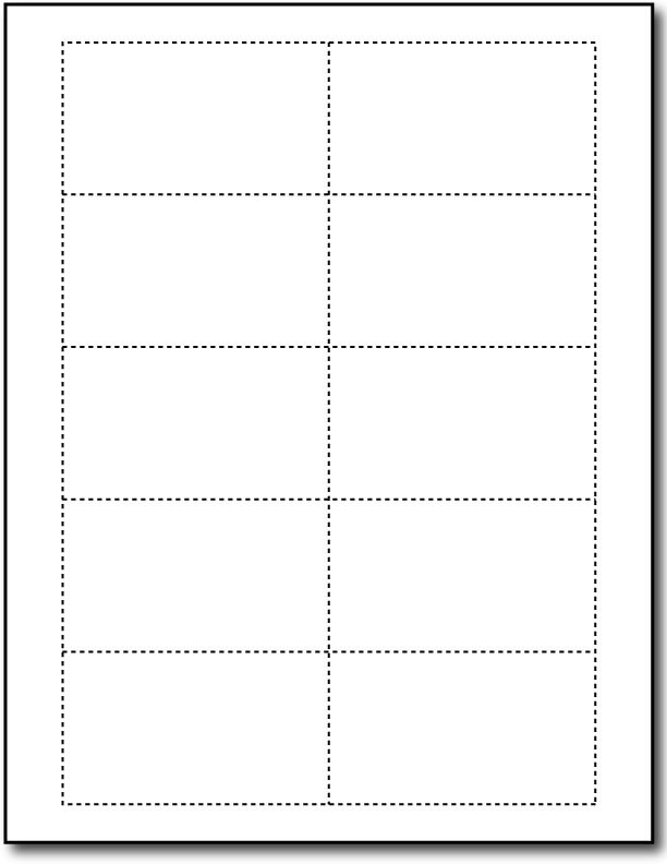 printable card outline